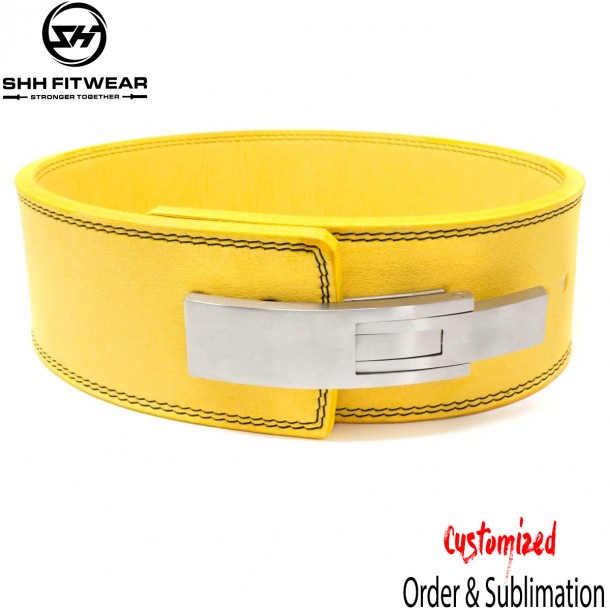 SHHFITWEAR 10MM LEVER BELT - YELLOW - Belt-032